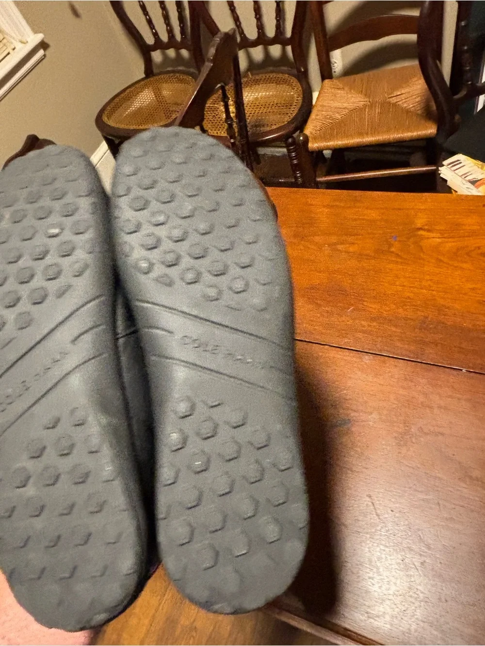 Cole Haan Men’s Black Leather Venetian Driving Loafers Size 10M Style C2740FCK16